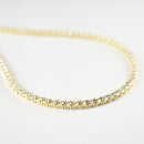 ダイヤモンドテニスネックレス ストレート K18枠 幅3.3mm 51cm トータル15.04ct カラー:G〜H クラリティ:SI-1〜SI-2 カット:VG〜G ※ダイヤモンドのグレードは目安となります※