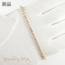 ダイヤモンドテニスブレスレット ストレート K18枠 幅3.4mm 18cm トータル5.00ct カラー:G〜H クラリティ:VS-2〜SI-2 カット:VG〜G ※ダイヤモンドのグレードは目安となります※