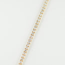 ダイヤモンドテニスブレスレット ストレート K18枠 幅3.4mm 18cm トータル5.00ct カラー:G〜H クラリティ:VS-2〜SI-2 カット:VG〜G ※ダイヤモンドのグレードは目安となります※