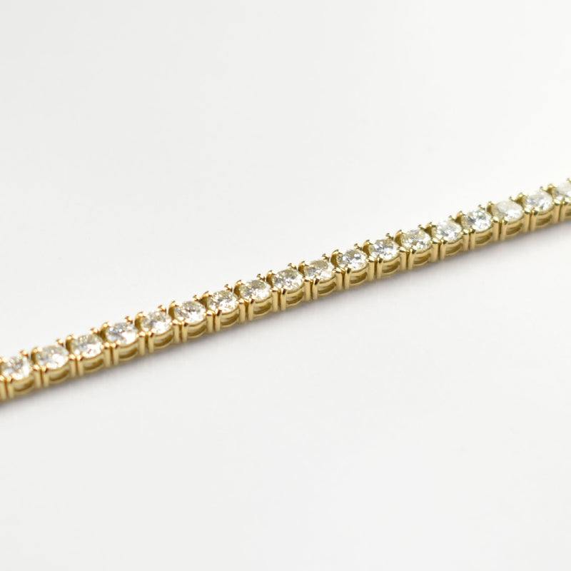 ダイヤモンドテニスブレスレット ストレート K18 幅3.4mm 18cm トータル5.00ct カラー:G〜I クラリティ:SI-1〜I-1 カット:VG〜G ※ダイヤモンドのグレードは目安となります※