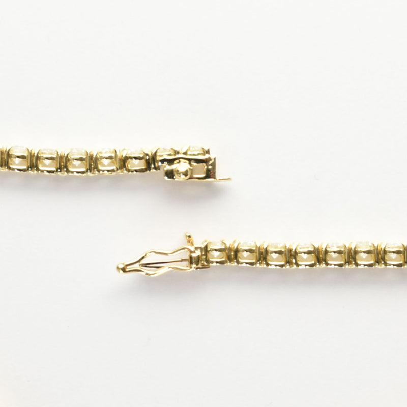ダイヤモンドテニスブレスレット ストレート K18 幅3.4mm 18cm トータル5.00ct カラー:G〜I クラリティ:SI-1〜I-1 カット:VG〜G ※ダイヤモンドのグレードは目安となります※
