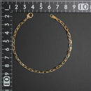 粗目小豆チェーン ブレスレット K18 幅3.4mm 1.0φ 20cm