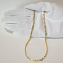 粗目小豆チェーン ネックレス K18 幅3.4mm 1.0φ 55cm