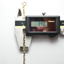 粗目小豆チェーン ネックレス K18 幅3.4mm 1.0φ 55cm