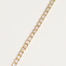 ダイヤモンドテニスブレスレット ストレート K18枠 幅3.4mm 20cm トータル5.21ct カラー:G〜H クラリティ:VS-2〜SI-1 カット:VG ※ダイヤモンドのグレードは目安となります※