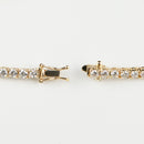 ダイヤモンドテニスブレスレット ストレート K18枠 幅3.4mm 20cm トータル5.21ct カラー:G〜H クラリティ:VS-2〜SI-1 カット:VG ※ダイヤモンドのグレードは目安となります※