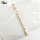 ダイヤモンドテニスブレスレット ストレート K18枠 幅3.4mm 20cm トータル5.21ct カラー:G〜H クラリティ:VS-2〜SI-1 カット:VG ※ダイヤモンドのグレードは目安となります※