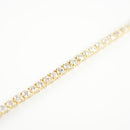 ダイヤモンドテニスブレスレット ストレート K18枠 幅3.4mm 20cm トータル5.54ct カラー:G〜H クラリティ:SI-1〜I-1 カット:VG〜G ※ダイヤモンドのグレードは目安となります※