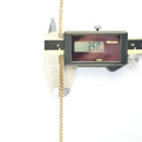 スパイクチェーン ネックレス K18 幅3.5mm 1.0φ 55cm