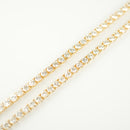 ダイヤモンドテニスネックレス ストレート K18枠 幅3.6mm 45cm トータル16.08ct カラー:F〜H クラリティ:VS-1〜SI-2 カット:VG〜G ※ダイヤモンドのグレードは目安となります※