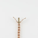 ダイヤモンドテニスネックレス ストレート K18 ピンクゴールド枠 幅3.6mm 46cm トータル15.27ct カラー:F〜H クラリティ:VS-1〜SI-2 カット:VG ※ダイヤモンドのグレードは目安となります※