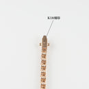 ダイヤモンドテニスネックレス ストレート K18 ピンクゴールド枠 幅3.6mm 46cm トータル15.27ct カラー:F〜H クラリティ:VS-1〜SI-2 カット:VG ※ダイヤモンドのグレードは目安となります※