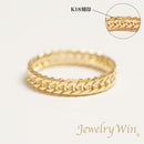 リング 喜平リング K18 幅3.6mm ダブル6面カット ハードタイプ