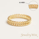 リング 喜平リング K18 幅3.6mm ダブル6面カット ハードタイプ