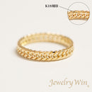 リング 喜平リング K18 幅3.6mm ダブル6面カット ハードタイプ