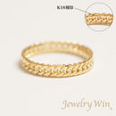 リング 喜平リング K18 幅3.6mm ダブル6面カット ハードタイプ