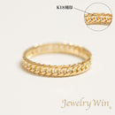 リング 喜平リング K18 幅3.6mm ダブル6面カット ハードタイプ