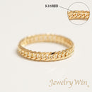 リング 喜平リング K18 幅3.6mm ダブル6面カット ハードタイプ