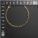 粗目小豆チェーン ブレスレット K18 幅3.8mm 1.2φ 16cm