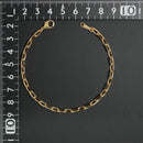 粗目小豆チェーン ブレスレット K18 幅3.8mm 1.2φ 20cm