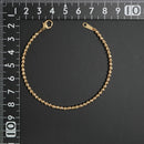 シャンデリアカットボール ブレスレット K18 幅3mm 18cm