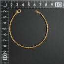 ミラーカットボール ブレスレット K18 幅3mm 18cm