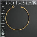 ミラーカットボール ブレスレット K18 幅3mm 20cm