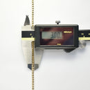 ミラーカットボール ネックレス K18 幅3mm 60cm