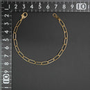 シングルチェーン ブレスレット K18 幅4.0mm 0.7角線 17cm
