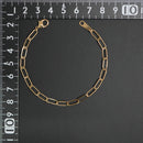 シングルチェーン ブレスレット K18 幅4.0mm 0.7角線 18cm