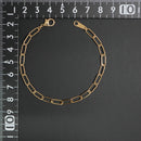 シングルチェーン ブレスレット K18 幅4.0mm 0.7角線 19cm