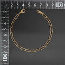 シングルチェーン ブレスレット K18 幅4.0mm 0.7角線 20cm