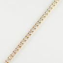 ダイヤモンドテニス ブレスレット ストレート K18枠 幅約4.5mm 20cm トータル10.01ct カラー:H〜I クラリティ:VS-2〜SI-1 カット:VG ※ダイヤモンドのグレードは目安となります※