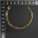 ダブルチェーン ブレスレット K18 幅4.7mm 1.0角線 16cm