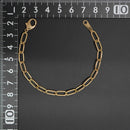 シングルチェーン ブレスレット K18 幅4.7mm 1.0角線 16cm