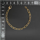 シングルチェーン ブレスレット K18 幅4.7mm 1.0角線 17cm