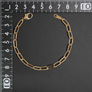 シングルチェーン ブレスレット K18 幅4.7mm 1.0角線 18cm