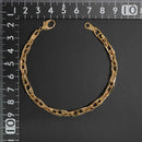 ダブルチェーン ブレスレット K18 幅4.7mm 1.0角線 20cm