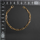 ダブル小豆チェーン ブレスレット K18 幅4.0mm 0.7角線 18cm