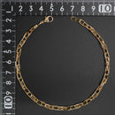 ダブル小豆チェーン アンクレット K18 幅4.0mm 0.7角線 26cm