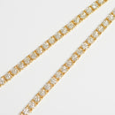 ダイヤモンドテニスネックレス ストレート K18枠 幅4.1mm 50cm トータル20.07ct カラー:G〜H クラリティ:VS-2〜SI-1 カット:VG〜G ※ダイヤモンドのグレードは目安となります※