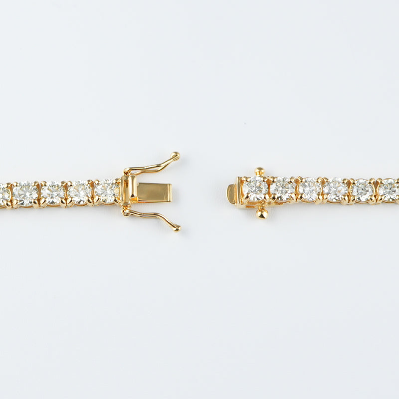 ダイヤモンドテニスネックレス ストレート K18枠 幅4.1mm 50cm トータル20.07ct カラー:G〜H クラリティ:VS-2〜SI-1 カット:VG〜G ※ダイヤモンドのグレードは目安となります※