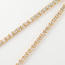 ダイヤモンドテニスネックレス ストレート K18枠 幅4.1mm 51cm トータル30.00ct カラー:I〜J クラリティ:VS-1〜SI-1 カット:VG〜G ※ダイヤモンドのグレードは目安となります※