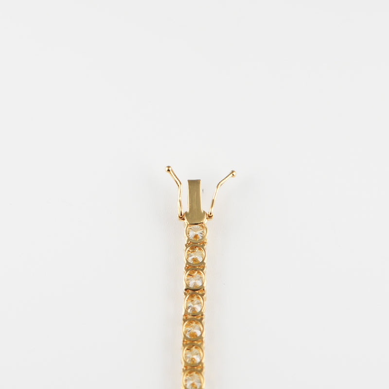 ダイヤモンドテニスネックレス ストレート K18枠 幅4.1mm 51cm トータル30.00ct カラー:I〜J クラリティ:VS-1〜SI-1 カット:VG〜G ※ダイヤモンドのグレードは目安となります※