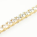 ダイヤモンドテニスブレスレット ストレート K18枠 幅4.2mm 20cm トータル10.00ct カラー:G〜H クラリティ:VS-1〜SI-1 カット:VG〜G ※ダイヤモンドのグレードは目安となります※