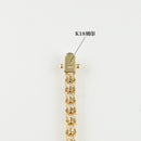 ダイヤモンドテニス ブレスレット ストレート K18枠 幅約4.4mm 18cm トータル10.07ct カラー:F〜G クラリティ:VS-2〜SI-2 カット:VG ※ダイヤモンドのグレードは目安となります※