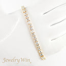 ダイヤモンドテニスブレスレット ストレート K18枠 幅4.4mm 18cm トータル10.18ct カラー:F〜H クラリティ:VS-2〜SI-2 カット:VG〜G ※ダイヤモンドのグレードは目安となります※