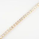 ダイヤモンドテニスブレスレット ストレート K18枠 幅4.4mm 18cm トータル10.18ct カラー:F〜H クラリティ:VS-2〜SI-2 カット:VG〜G ※ダイヤモンドのグレードは目安となります※