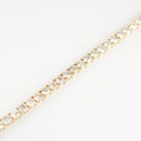 ダイヤモンドテニスブレスレット ストレート K18枠 幅4.4mm 20cm トータル10.45ct カラー:G〜H クラリティ:VS-2〜SI-2 カット:VG〜G ※ダイヤモンドのグレードは目安となります※