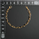 粗目小豆チェーン ブレスレット K18 幅4.8mm 1.5φ 16cm